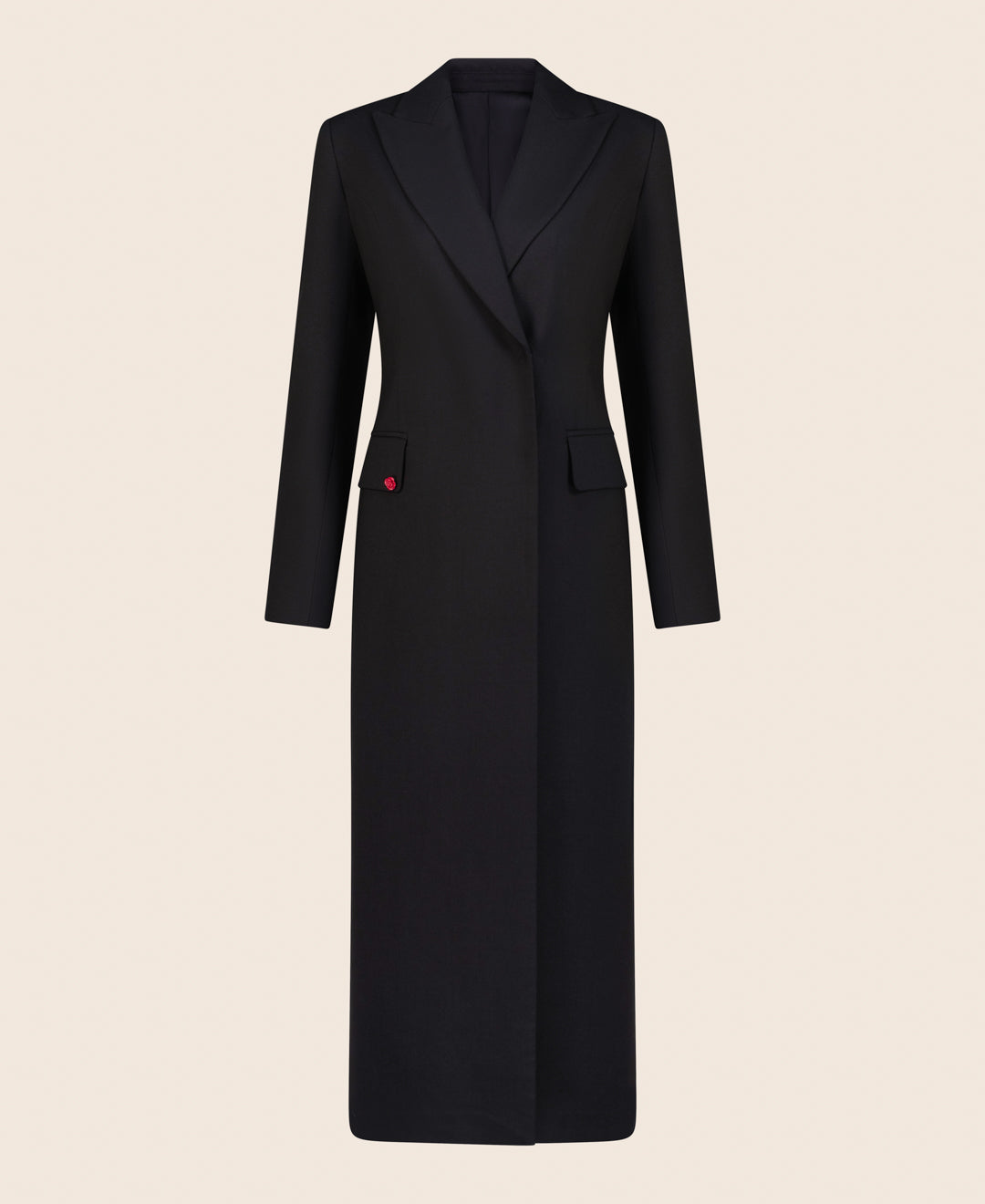 Fitted blazer dress with a slit