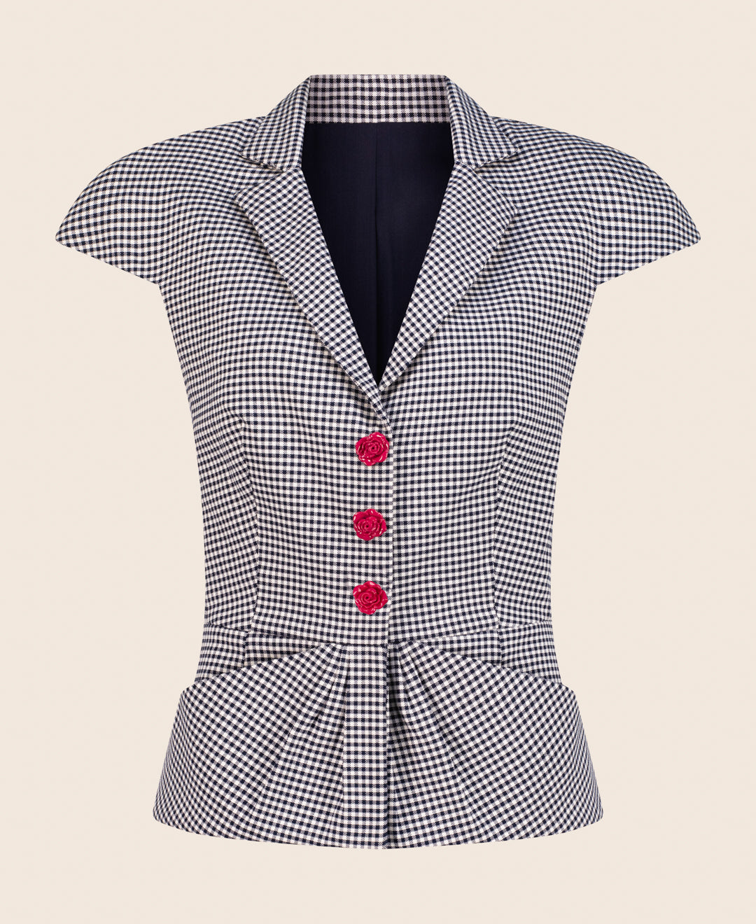 Micro-checked jacket