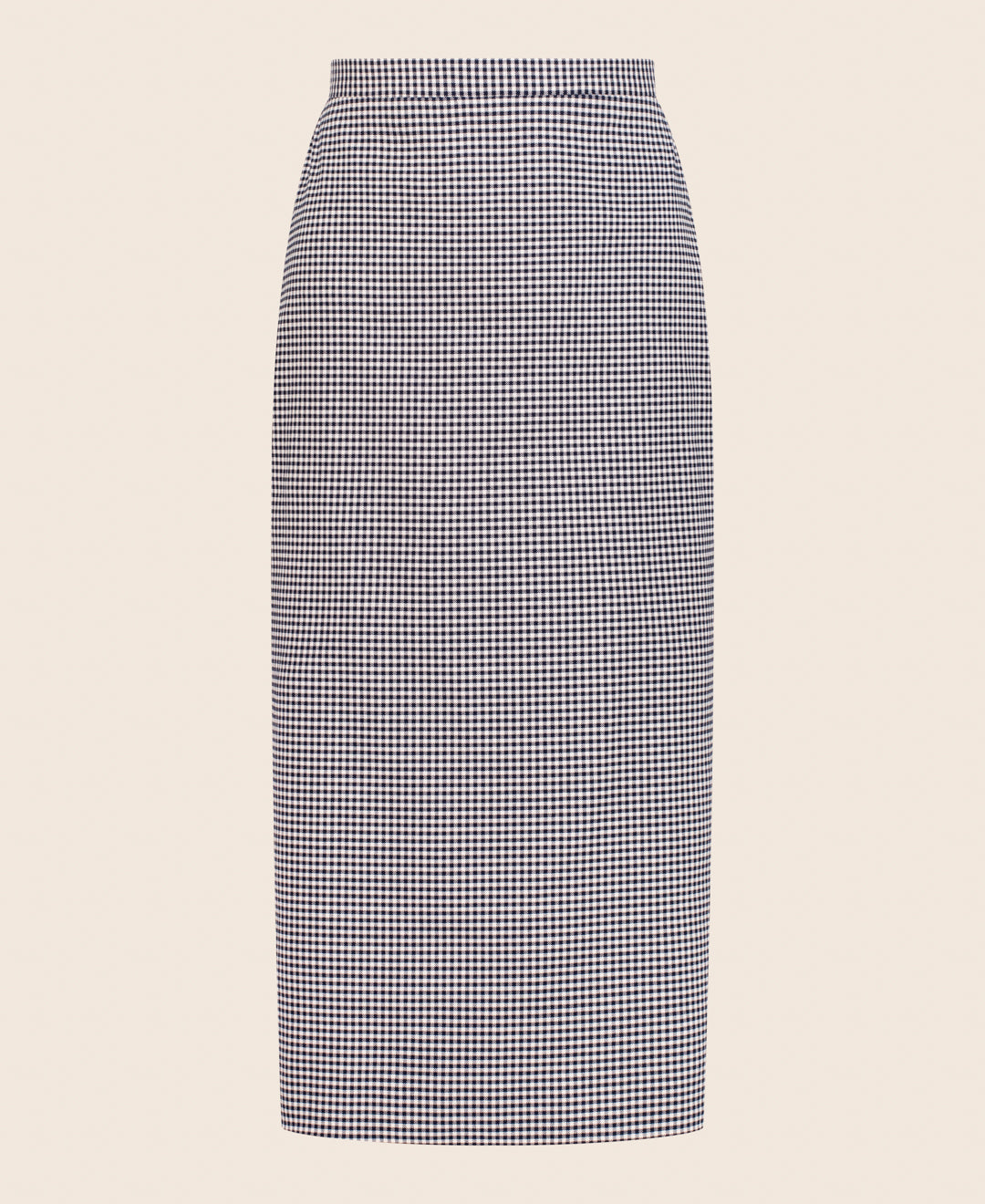 Micro-checked Pencil skirt