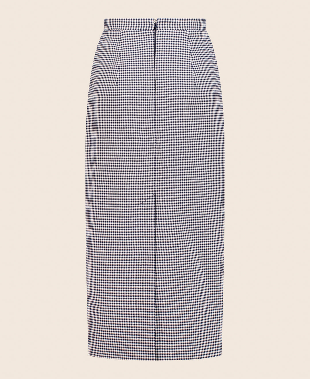 Micro-checked Pencil skirt